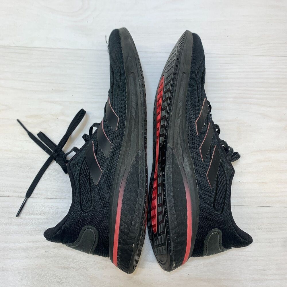 adidas Trainers Women's Size 9 Black Supernova Comfort Lace Up Sneaker Shoes - Picture 2 of 9